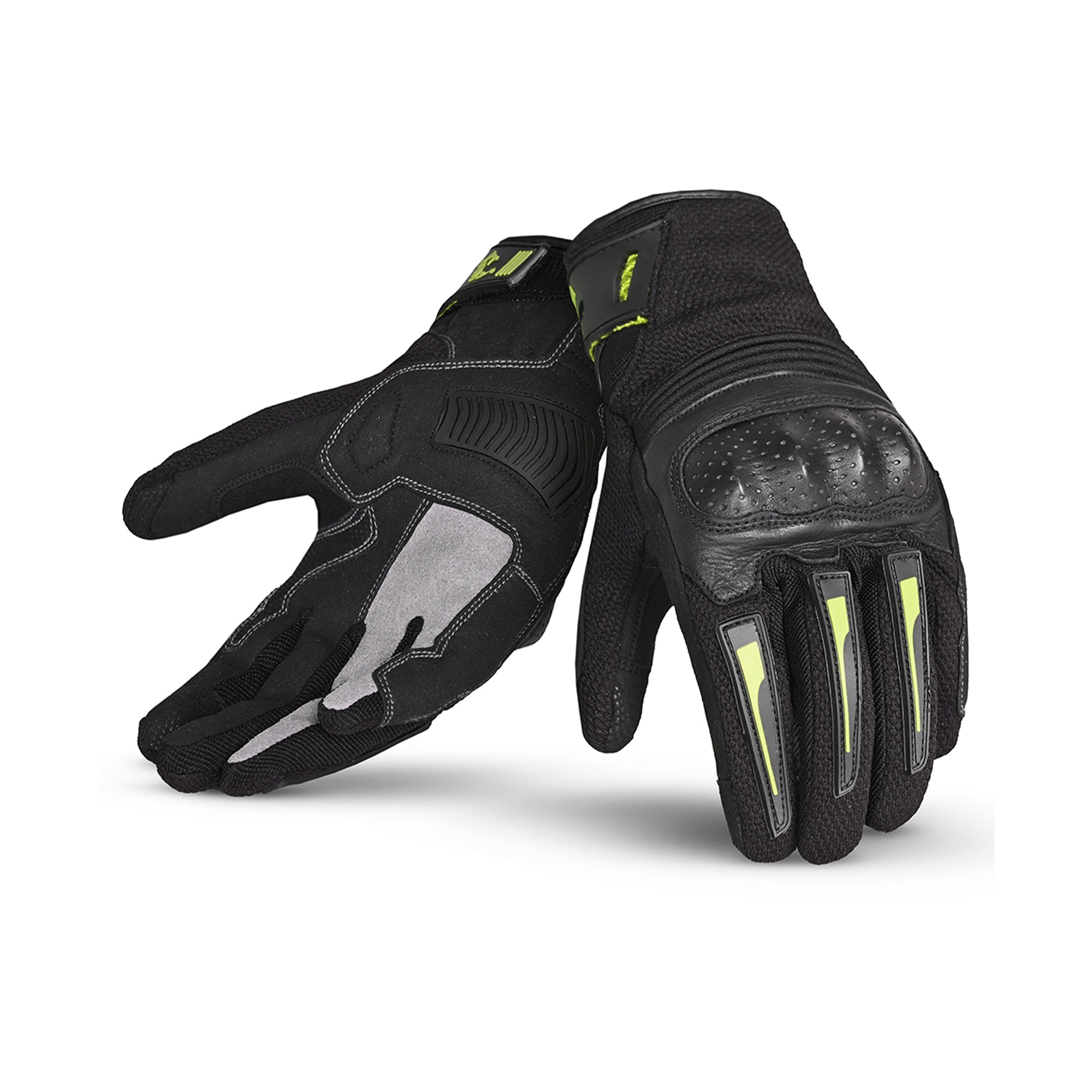 BELA - Drift Textile Glove Black/Fluor Yellow - SECURTEX MOTOR SL (t/a MaximoMoto)