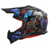 LS2 MX708 FAST II ZOMBIE II MOTOCROSS HELMET BLACK RED BLUE