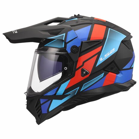 LS2 MX702 PIONEER II BLOCK OFF ROAD MOTORCYCLE ADVENTURE HELMET