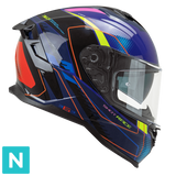 CGM SHOT VILLAIN 363G CASCO DE MOTO AZUL PURPURA ROJO