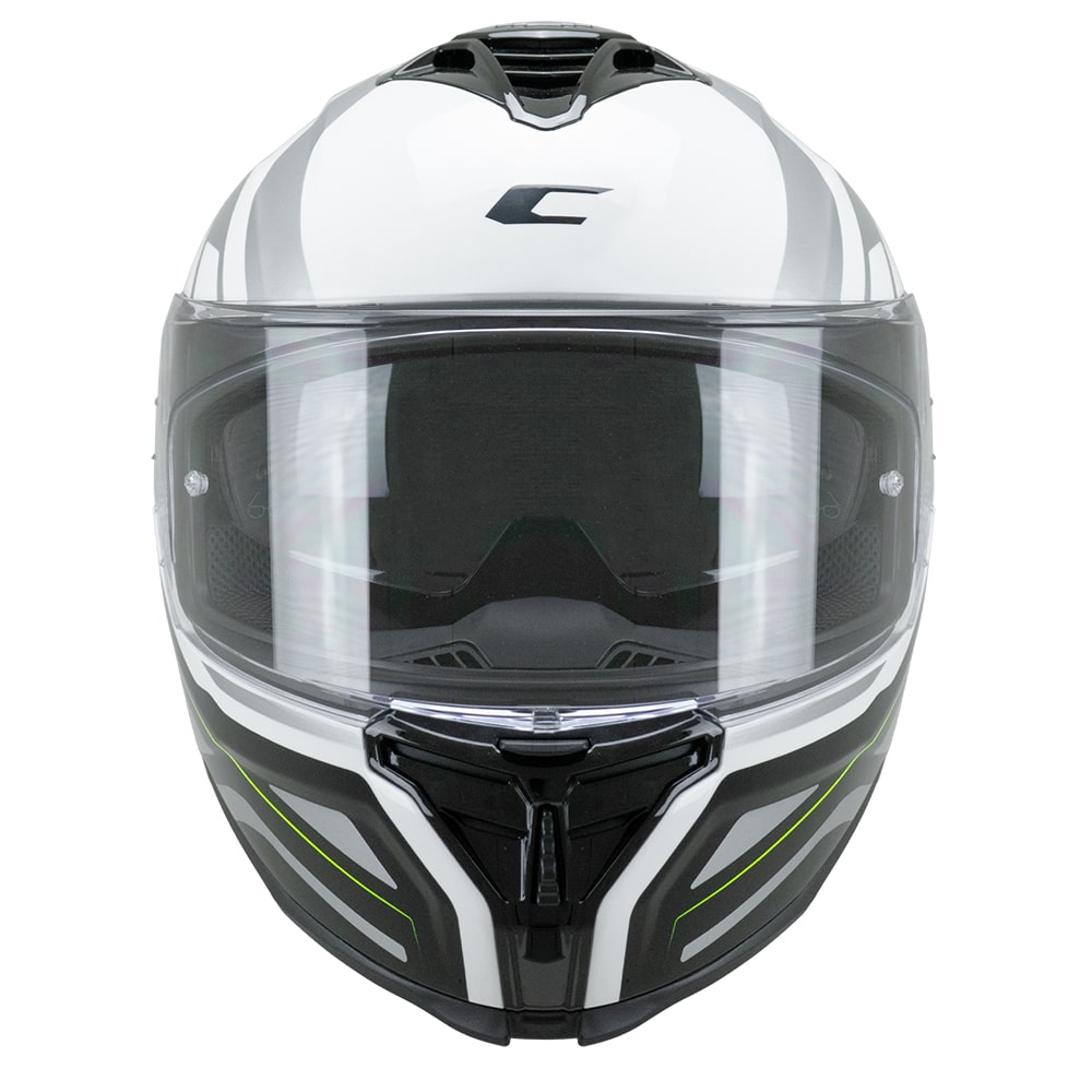 CGM SHOT VILLAIN 363M CASCO DE MOTO BLANCO NEGRO AMARILLO FLOURO
