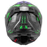 CGM SHOT VILLAIN 363R CASCO DE MOTO NEGRO PURPURA VERDE