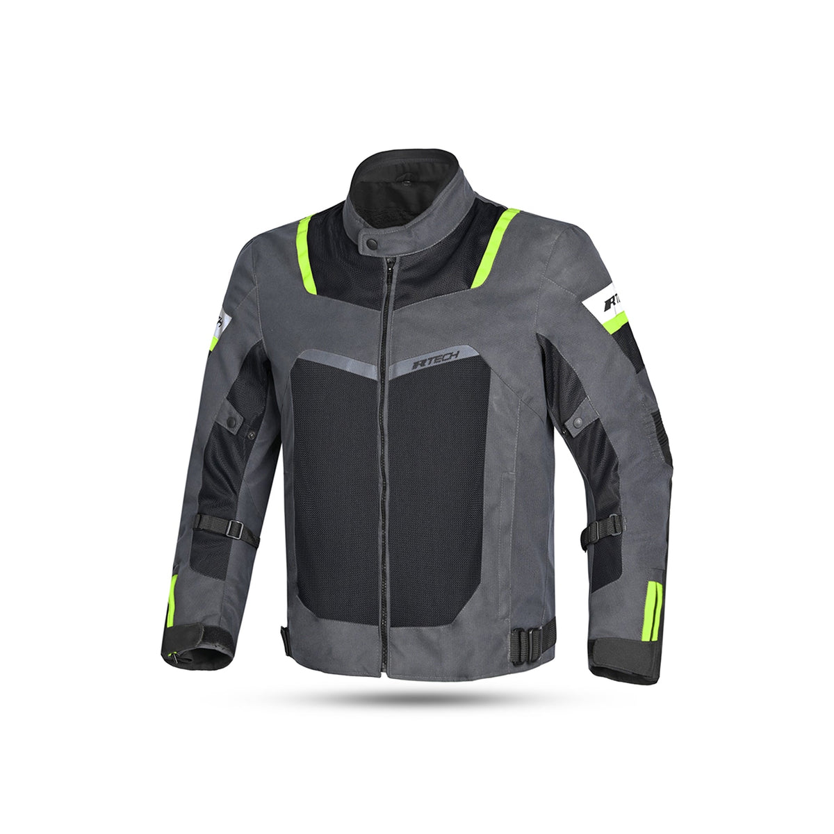Spiral Mesh Textile Jacket Dark Grey/Black/Green - SECURTEX MOTOR SL (t/a MaximoMoto)
