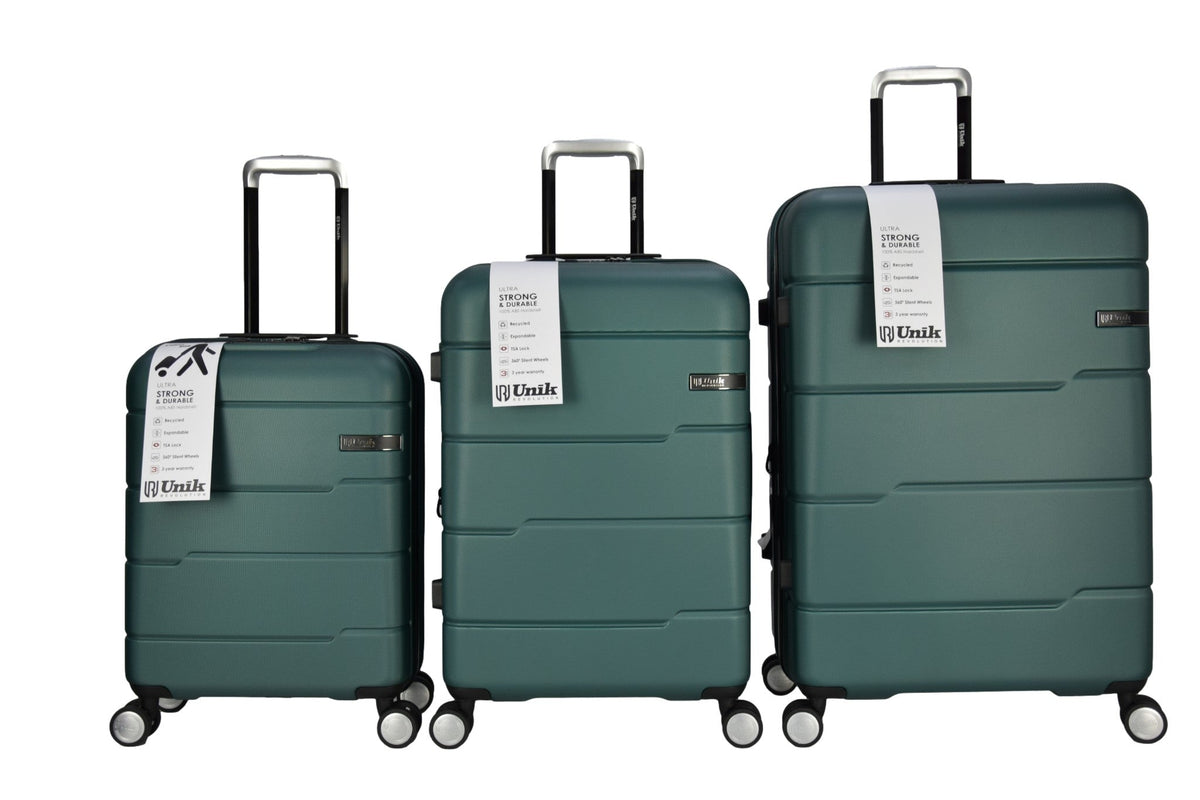  UNIK - VIGO TRAVEL SUITCASE BOTTLE GREEN SET 3 - SECURTEX MOTOR SL (t/a MaximoMoto)
