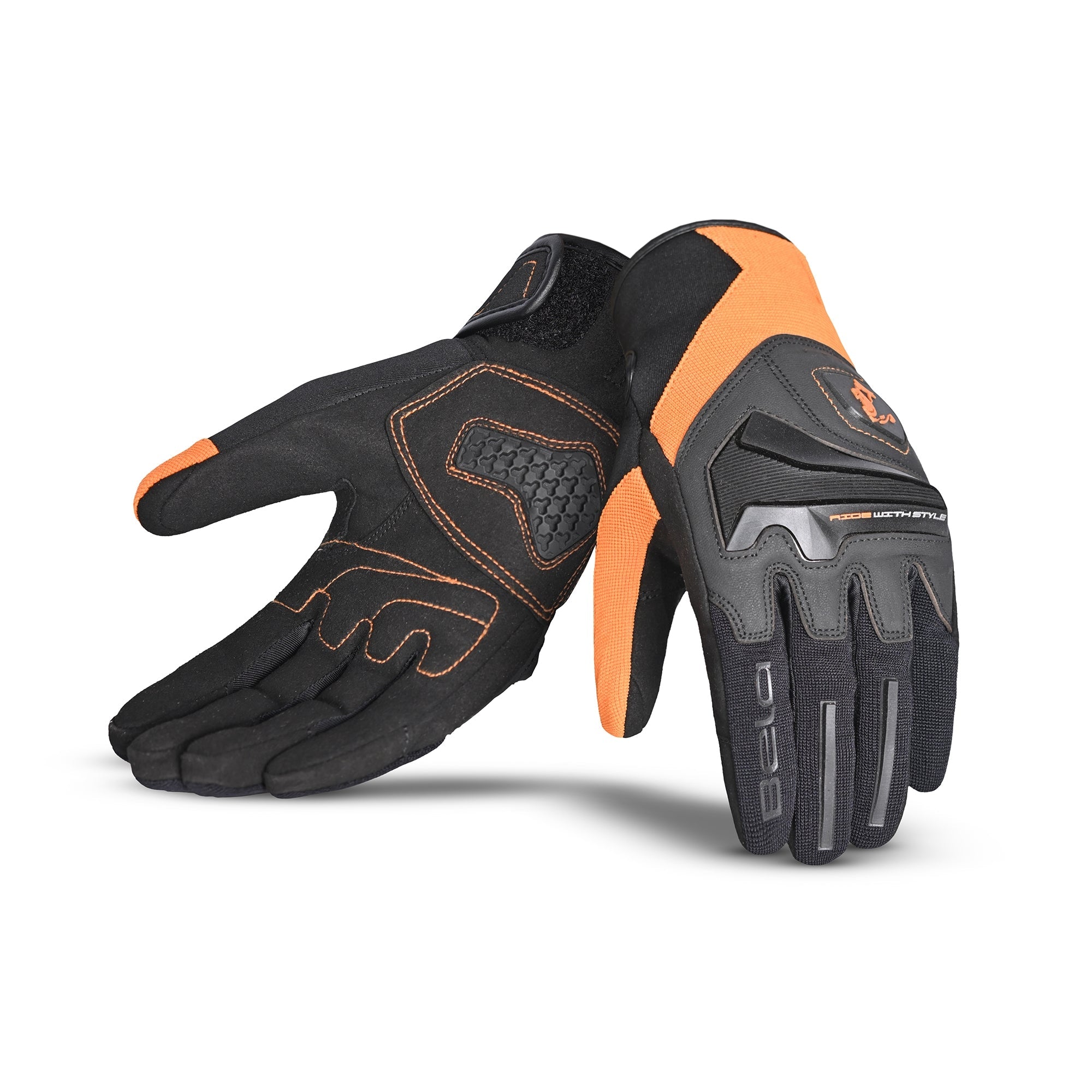  BELA - Man Star Textile Glove Black/Orange - SECURTEX MOTOR SL (t/a MaximoMoto)