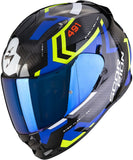  SCORPION - EXO 491 SPIN Yellow black-blue-neon - SECURTEX MOTOR SL (t/a MaximoMoto)