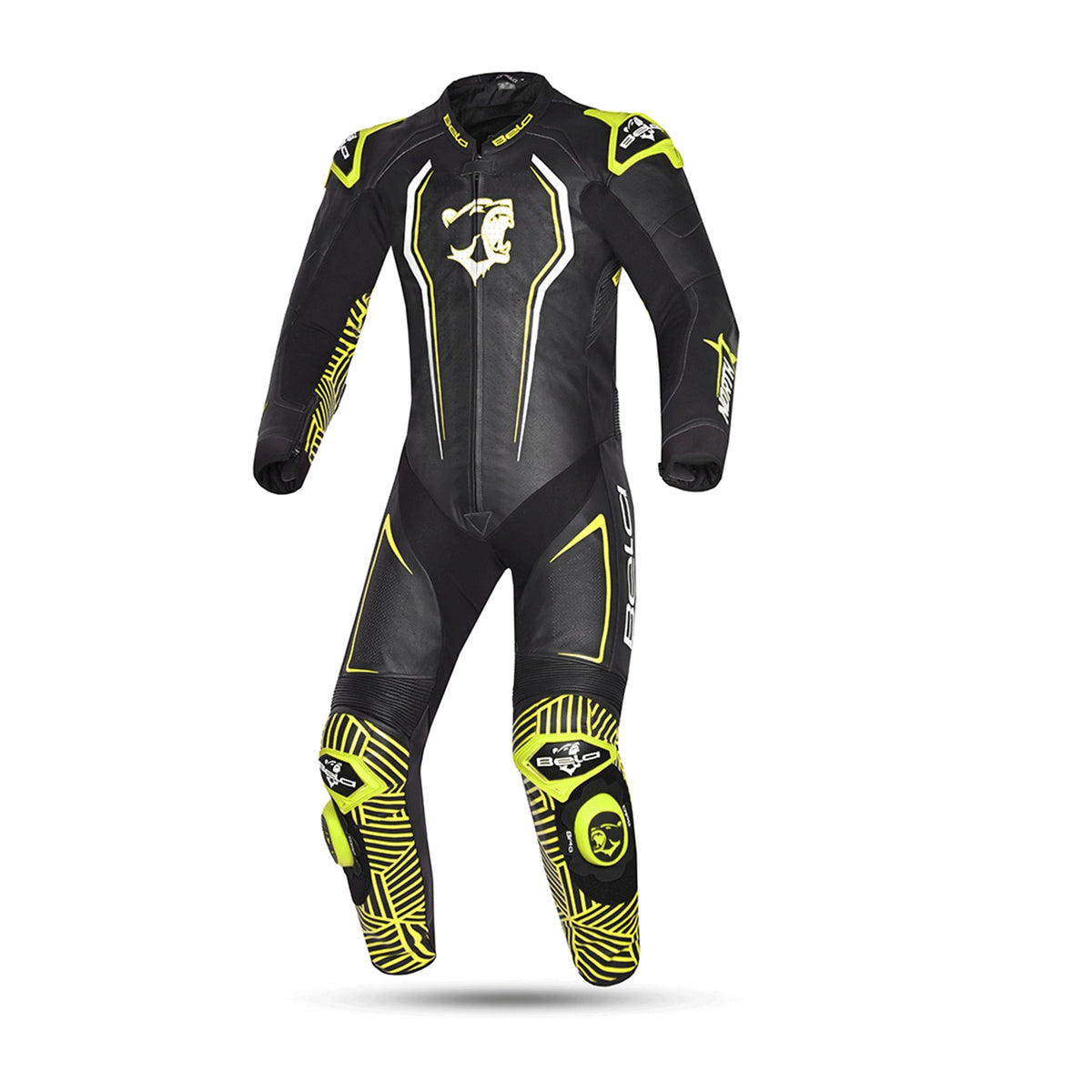  BELA-North Star 1 PC Suit Black/White/Fluorescent Yellow - SECURTEX MOTOR SL (t/a MaximoMoto)