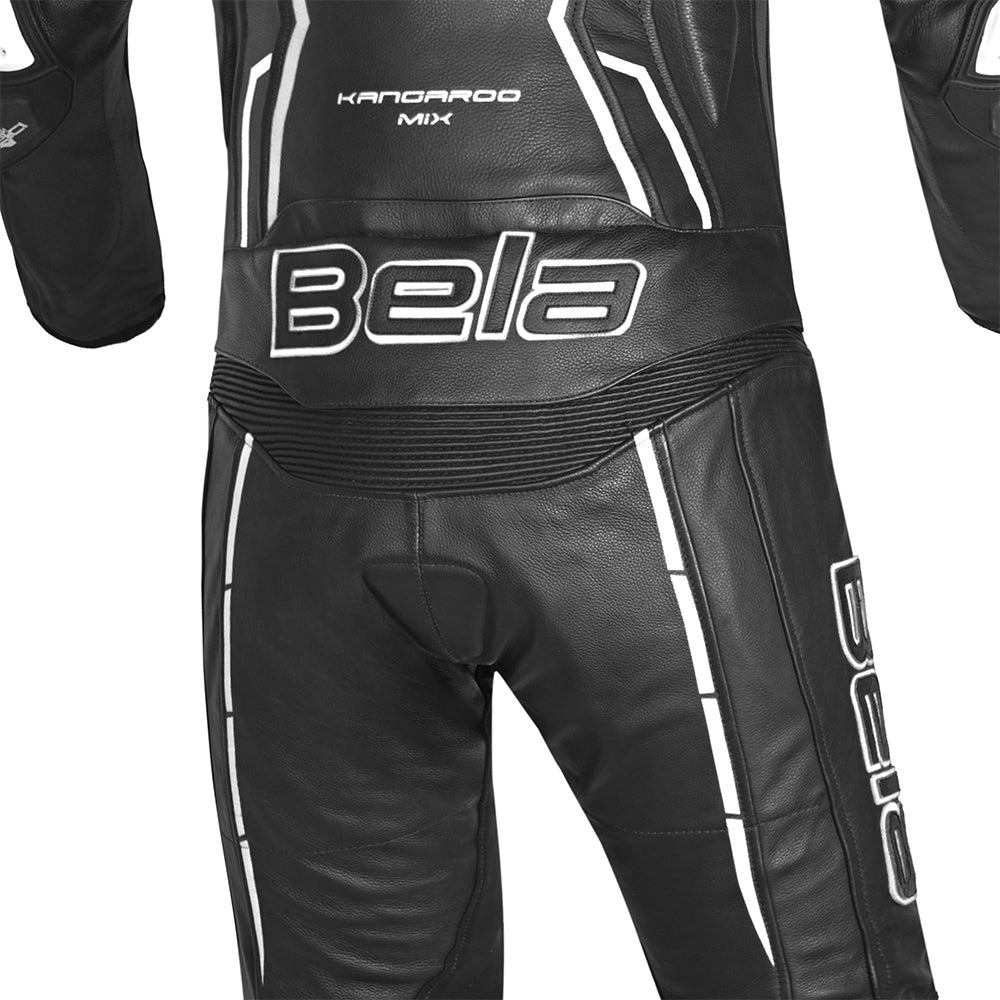  BELA - Rocket Man Mix Kangroo 2PC Suit Black/White - SECURTEX MOTOR SL (t/a MaximoMoto)