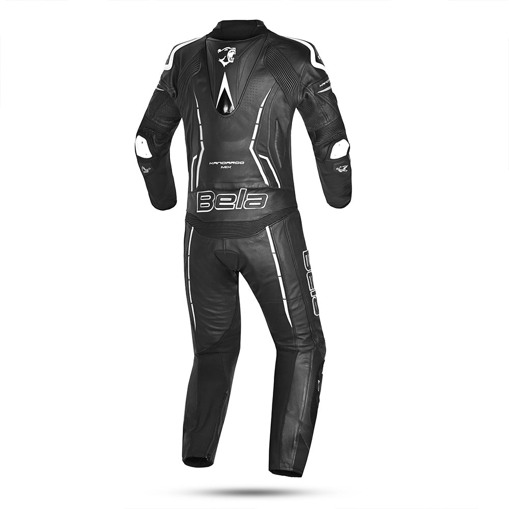  BELA - Rocket Man Mix Kangroo 2PC Suit Black/White - SECURTEX MOTOR SL (t/a MaximoMoto)