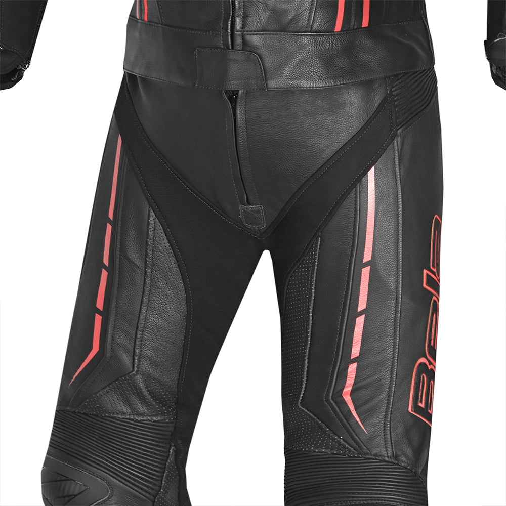 BELA - Rocket Man Mix Kangroo 2PC Suit Black/Red - SECURTEX MOTOR SL (t/a MaximoMoto)