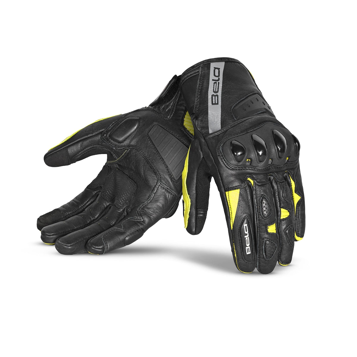  BELA - Blast Man Leather Glove Black/Fluor Yellow - SECURTEX MOTOR SL (t/a MaximoMoto)