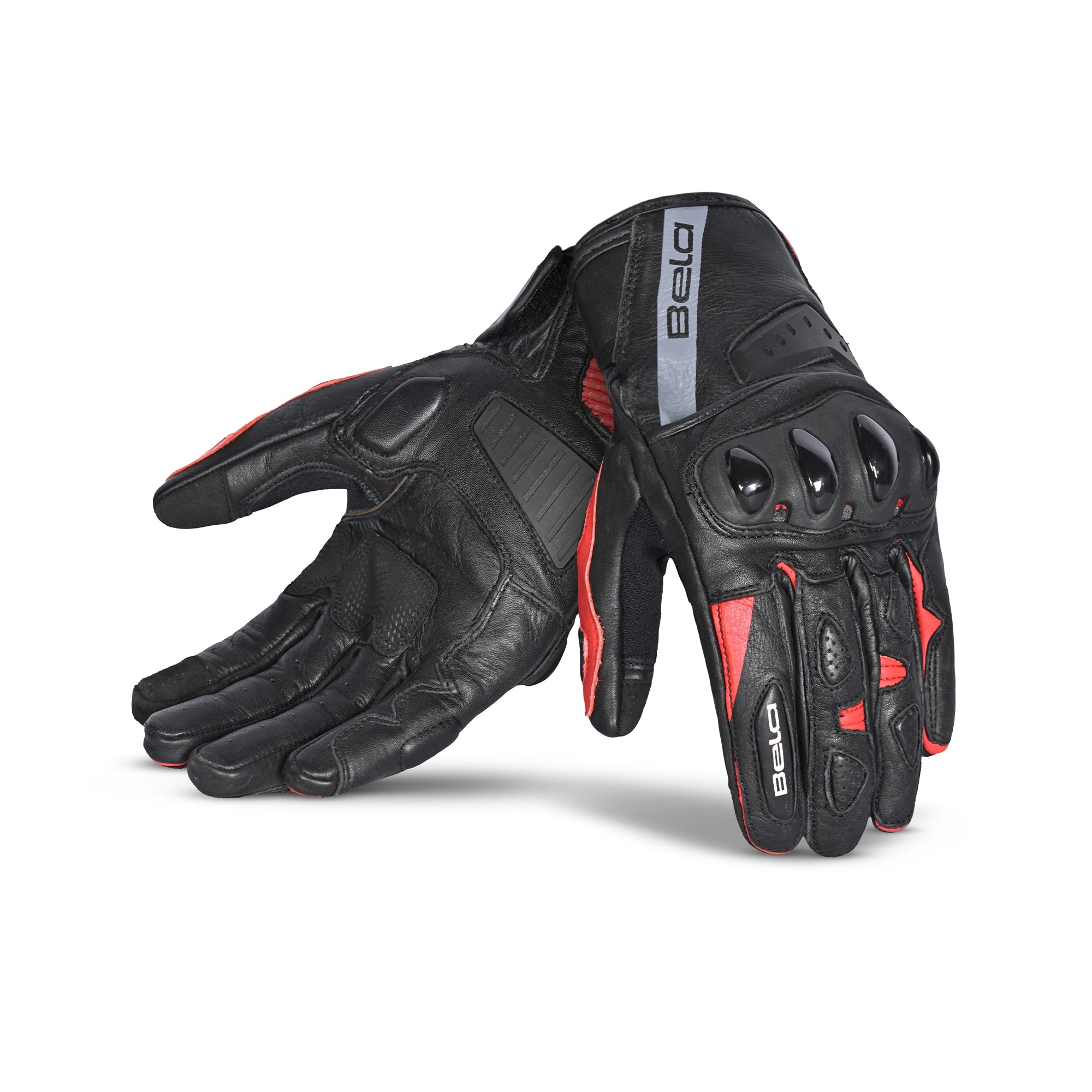  BELA - Blast Man Leather Glove Black/Red - SECURTEX MOTOR SL (t/a MaximoMoto)