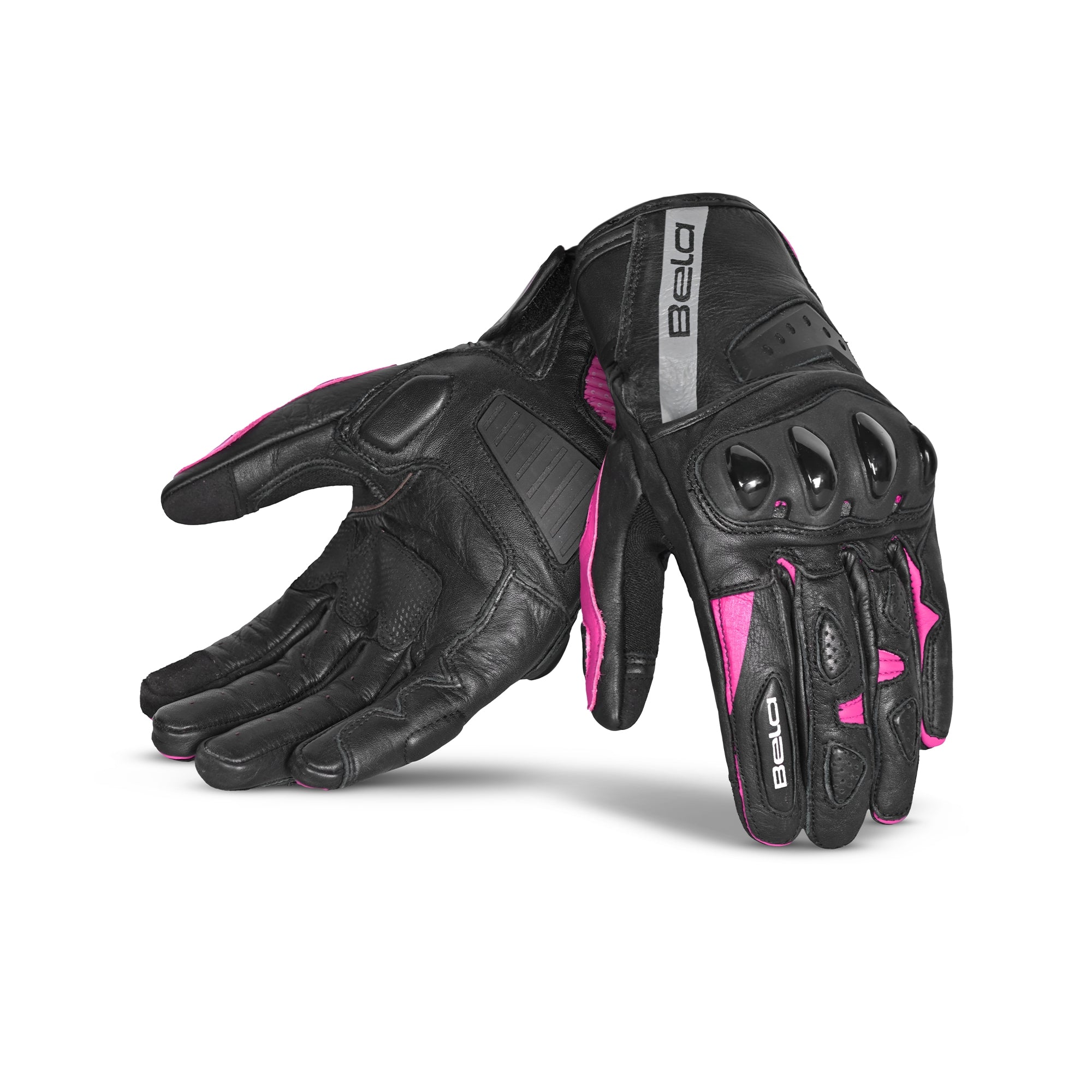  BELA - Blast Lady Leather Glove Black/Pink - SECURTEX MOTOR SL (t/a MaximoMoto)