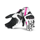  BELA - BLAST LADY LEATHER GLOVE BLACK/WHITE/PINK - SECURTEX MOTOR SL (t/a MaximoMoto)
