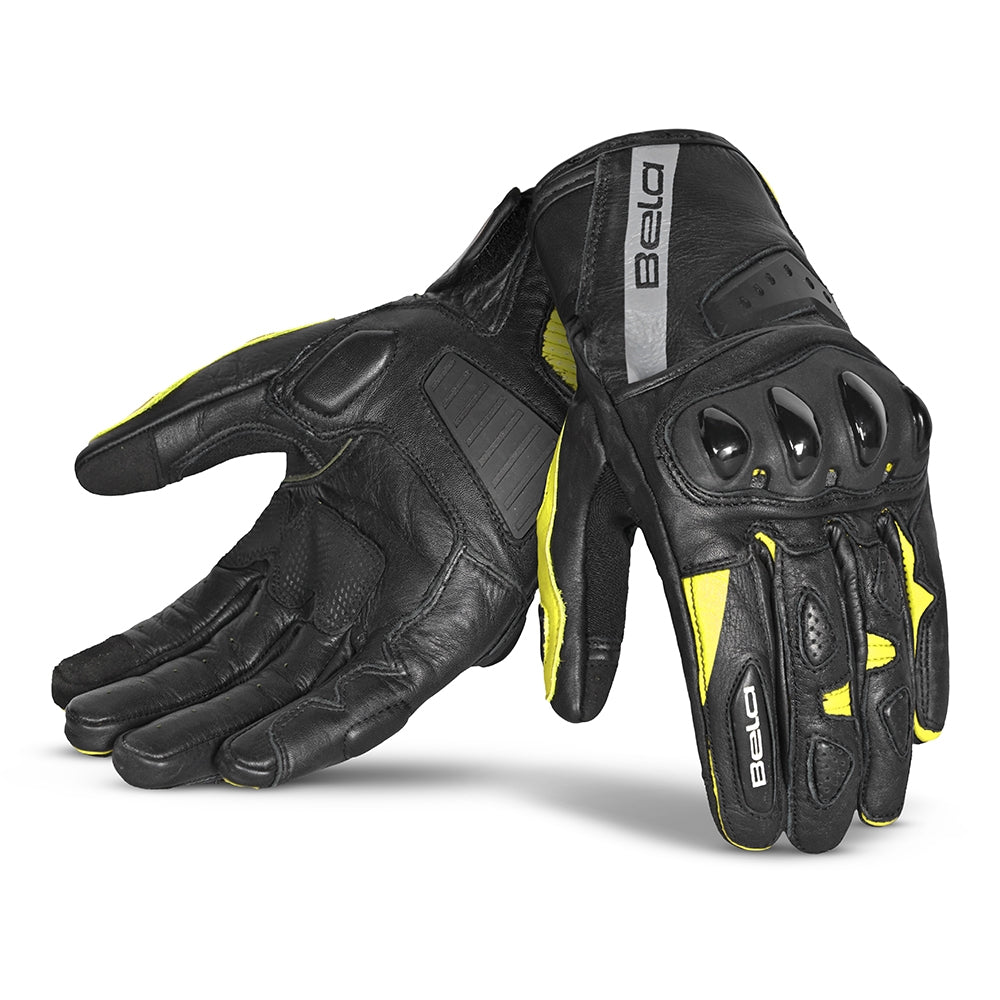  BELA - Blast Man Leather Glove Black/Fluor Yellow - SECURTEX MOTOR SL (t/a MaximoMoto)