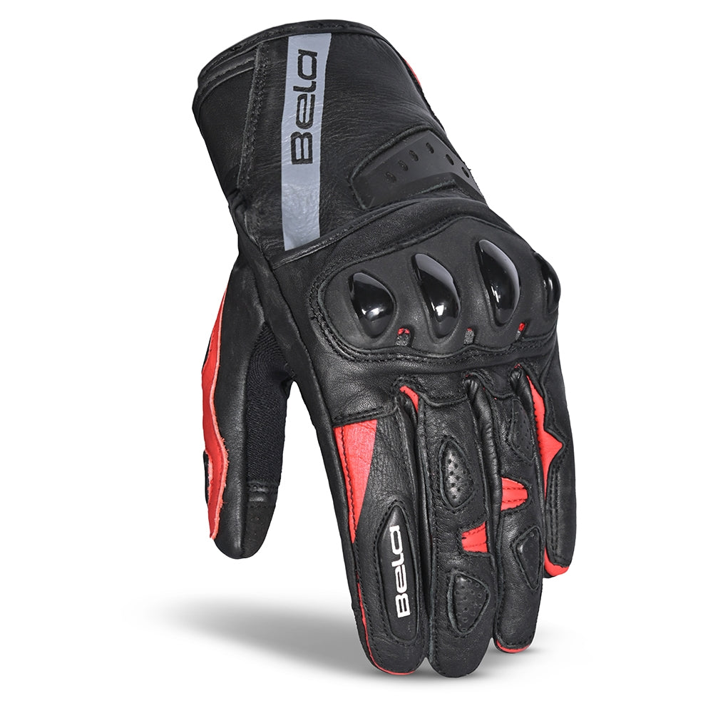  BELA - Blast Man Leather Glove Black/Red - SECURTEX MOTOR SL (t/a MaximoMoto)