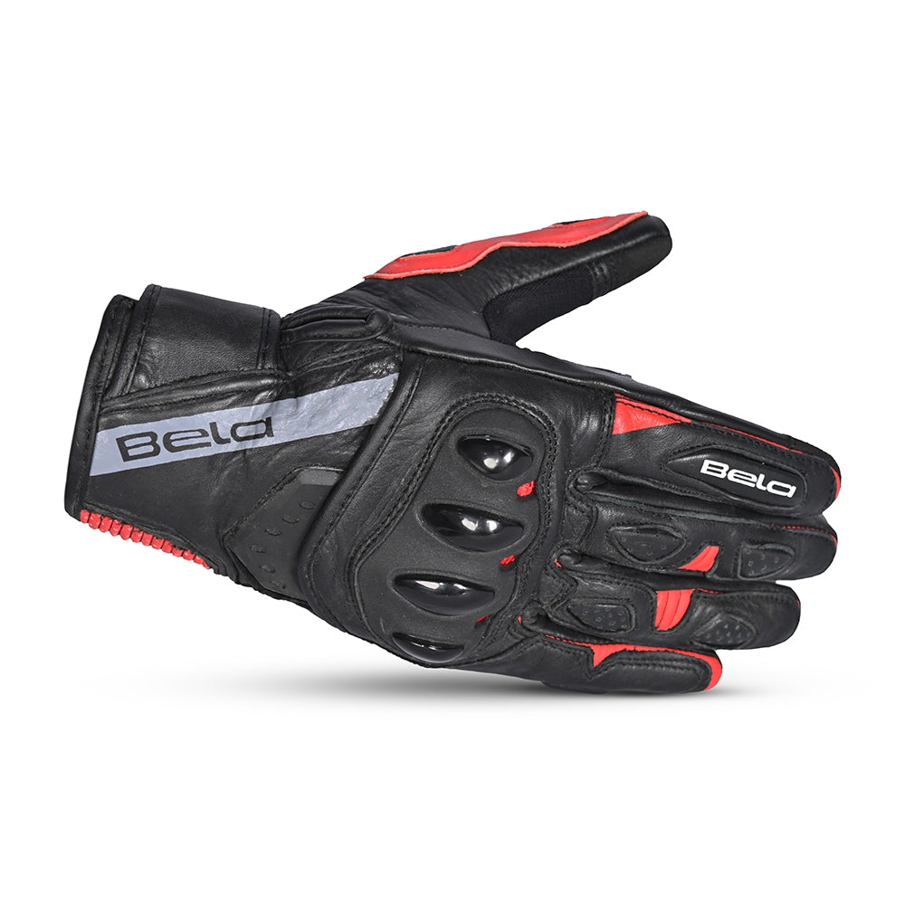  BELA - Blast Man Leather Glove Black/Red - SECURTEX MOTOR SL (t/a MaximoMoto)