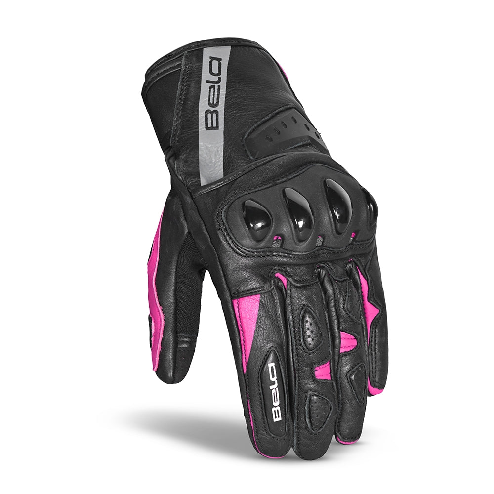 BELA - Blast Lady Leather Glove Black/Pink - SECURTEX MOTOR SL (t/a MaximoMoto)