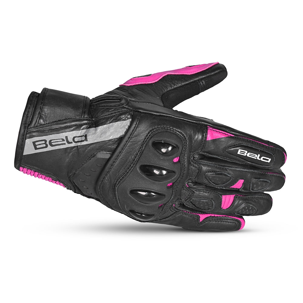  BELA - Blast Lady Leather Glove Black/Pink - SECURTEX MOTOR SL (t/a MaximoMoto)
