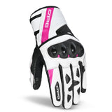  BELA - BLAST LADY LEATHER GLOVE BLACK/WHITE/PINK - SECURTEX MOTOR SL (t/a MaximoMoto)