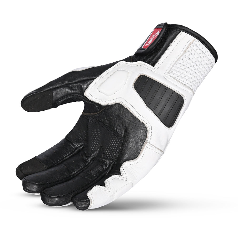 BELA - Blast Man Leather Glove Black/White/Red - SECURTEX MOTOR SL (t/a MaximoMoto)