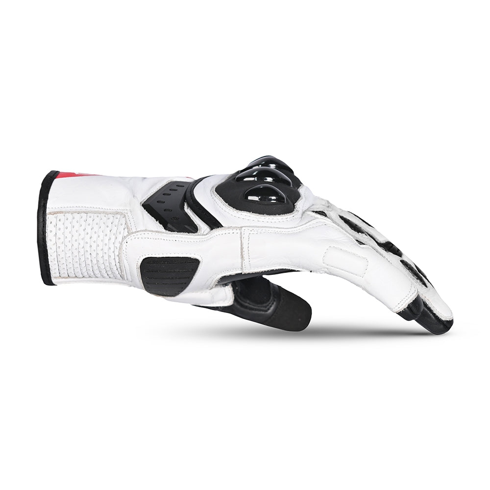  BELA - Blast Man Leather Glove Black/White/Red - SECURTEX MOTOR SL (t/a MaximoMoto)