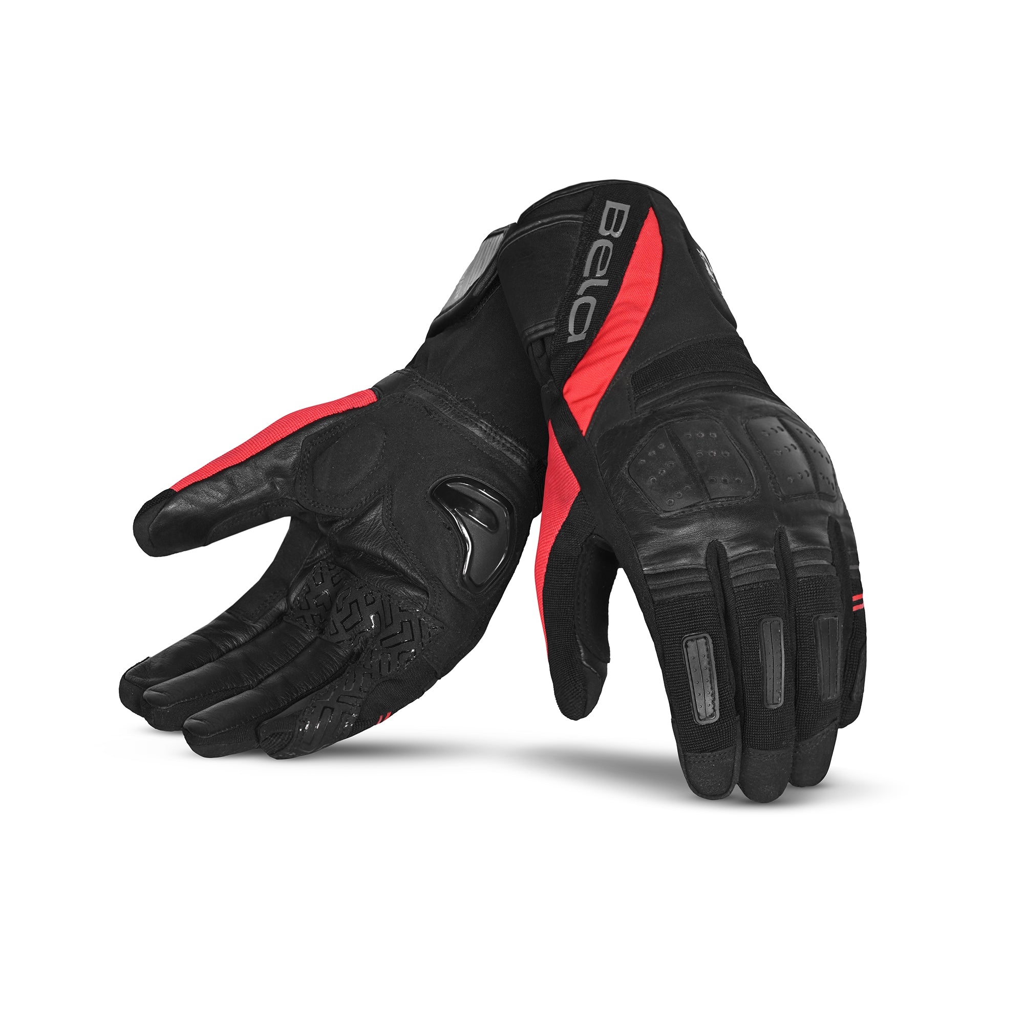  BELA - Highway Winter WP Leather Glove Black/Red - SECURTEX MOTOR SL (t/a MaximoMoto)