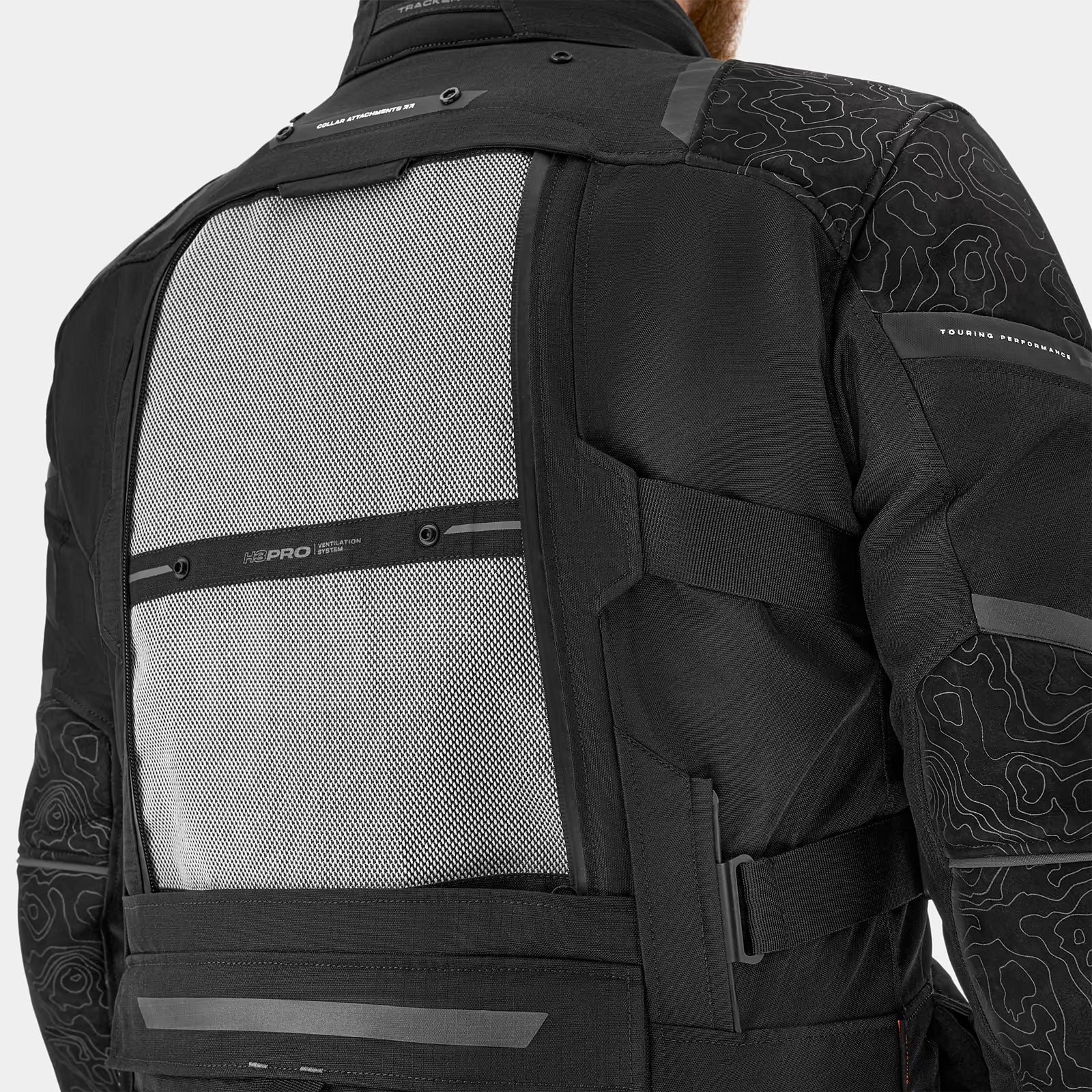 SHIMA TRACKER MEN MOTORCYCLE TOURING JACKET BLACK