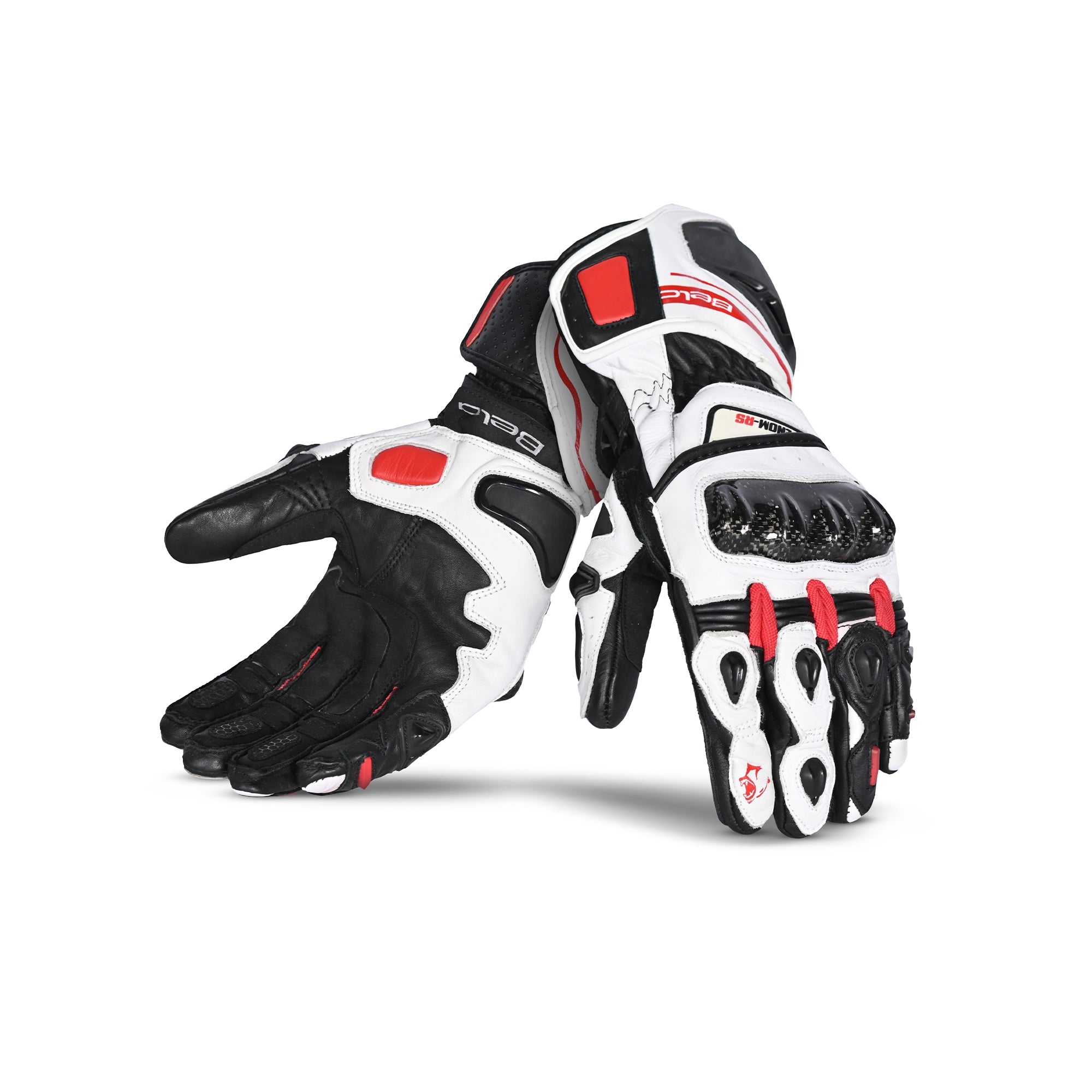  BELA - Venom RS Racing Man Leather Glove White/Black/Red - SECURTEX MOTOR SL (t/a MaximoMoto)