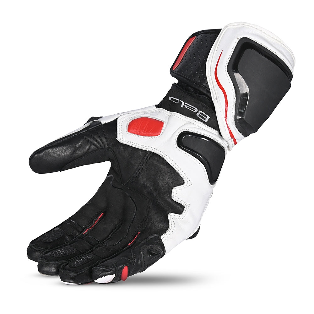  BELA - Venom RS Racing Man Leather Glove White/Black/Red - SECURTEX MOTOR SL (t/a MaximoMoto)