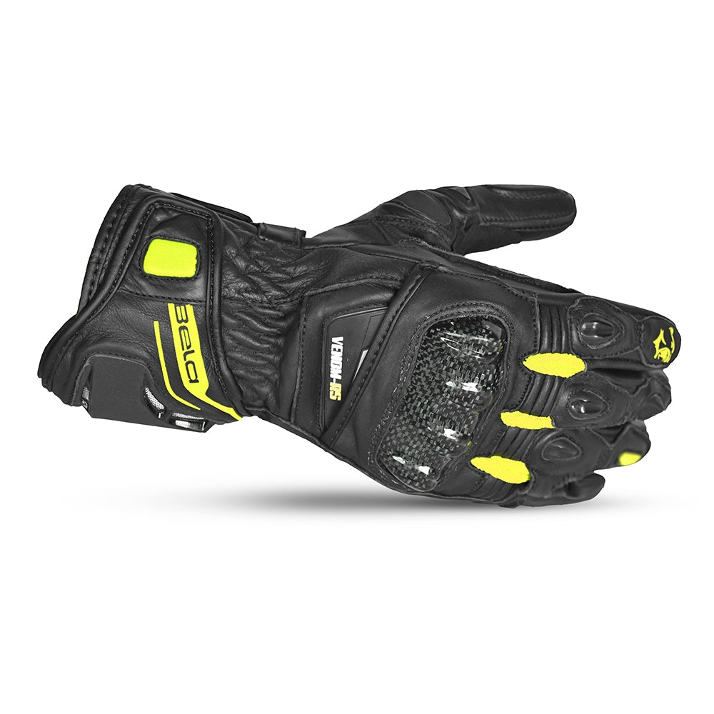  BELA - Venom RS Racing Lady Leather Glove Black/Fluor Yellow - SECURTEX MOTOR SL (t/a MaximoMoto)