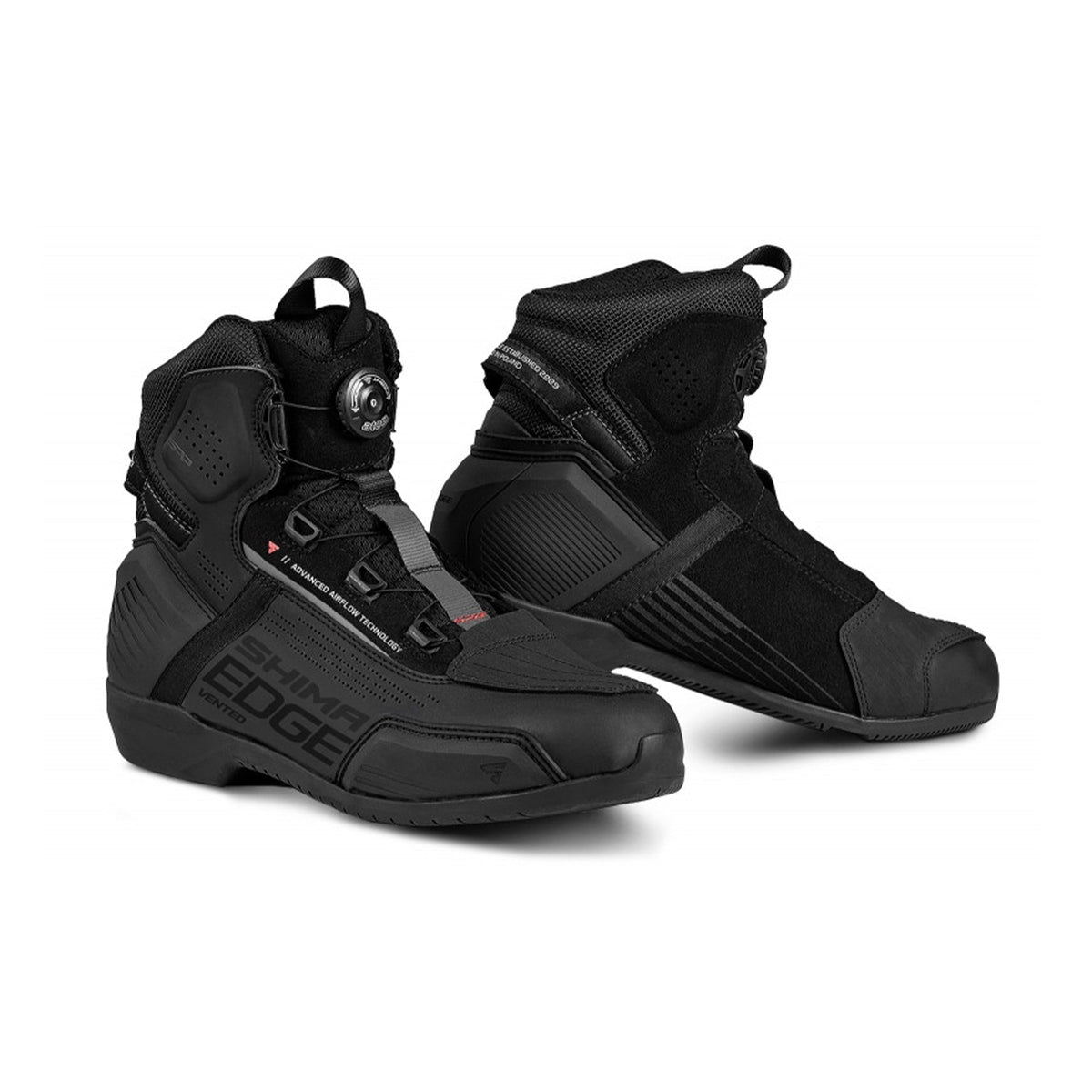 SHIMA EDGE VENTED BOOTS BLK - SECURTEX MOTOR SL (t/a MaximoMoto)