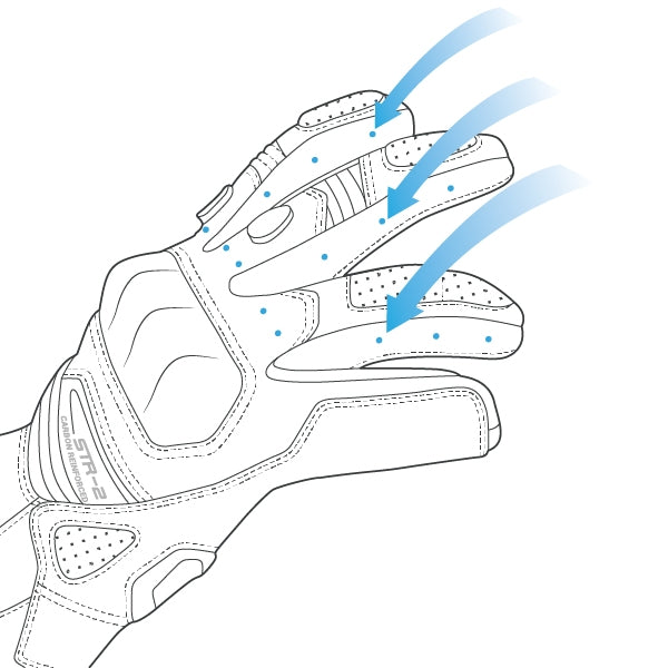  SHIMA - STR-2 VENT GLOVE FLUO - SECURTEX MOTOR SL (t/a MaximoMoto)
