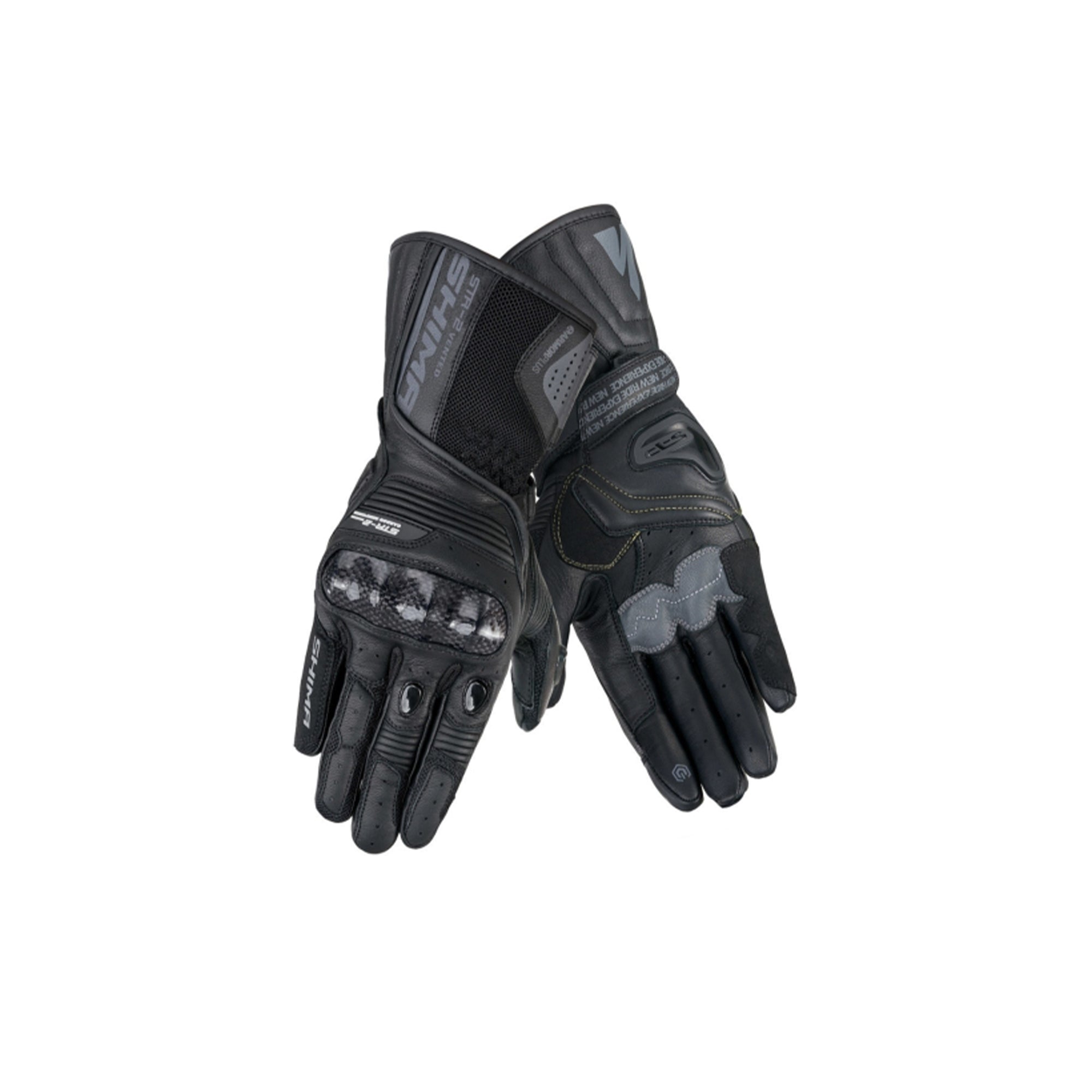  SHIMA - STR-2 VENT GLOVE BLACK - SECURTEX MOTOR SL (t/a MaximoMoto)
