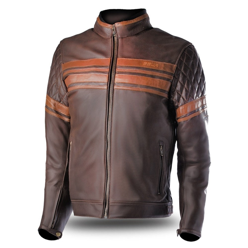  BELA - Brown Merlin Leather Jacket - SECURTEX MOTOR SL (t/a MaximoMoto)
