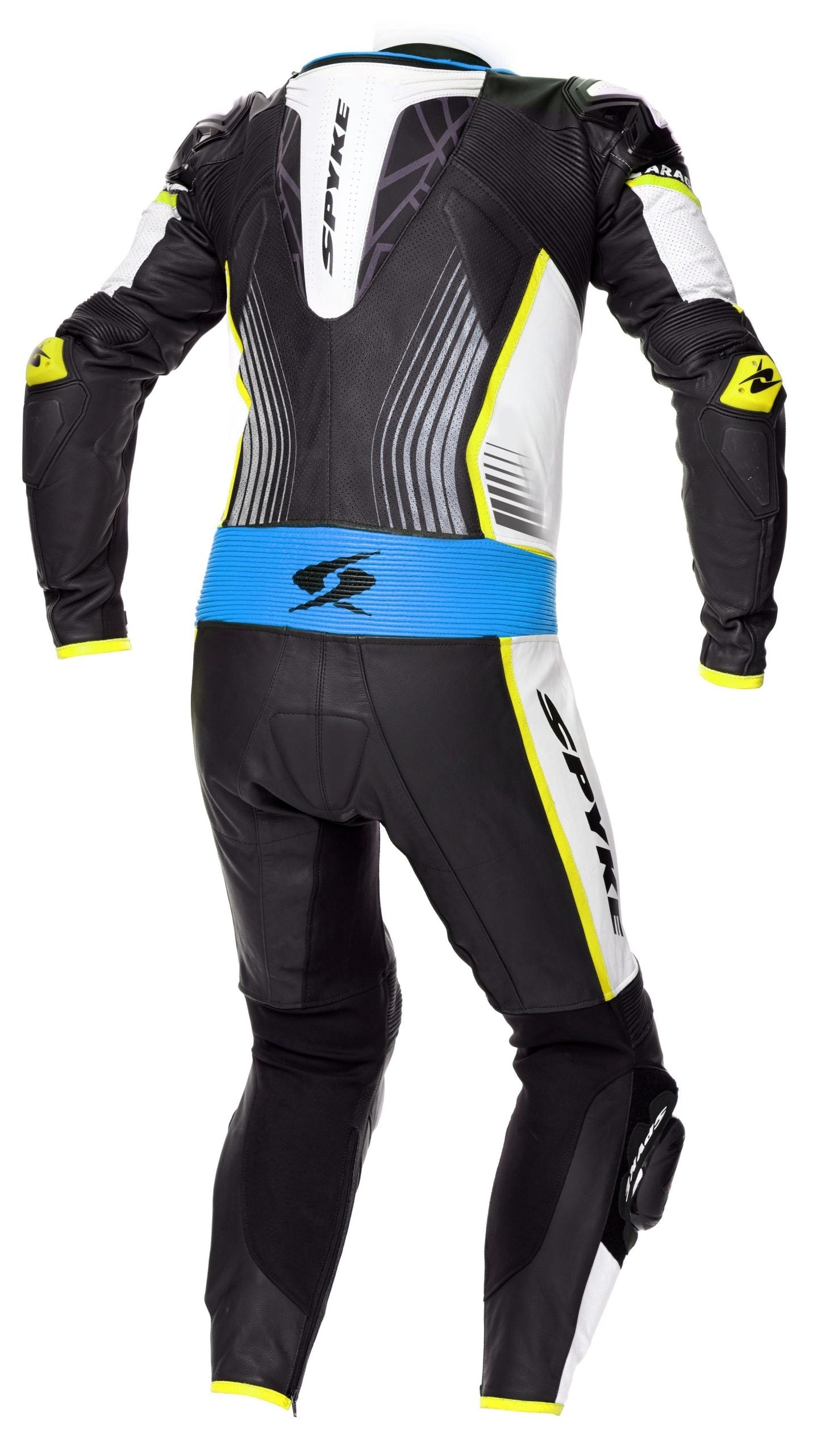  SPYKE - ARAGON RACE 1PC SUIT BLUE/BLACK/FLUO YELLOW - SECURTEX MOTOR SL (t/a MaximoMoto)
