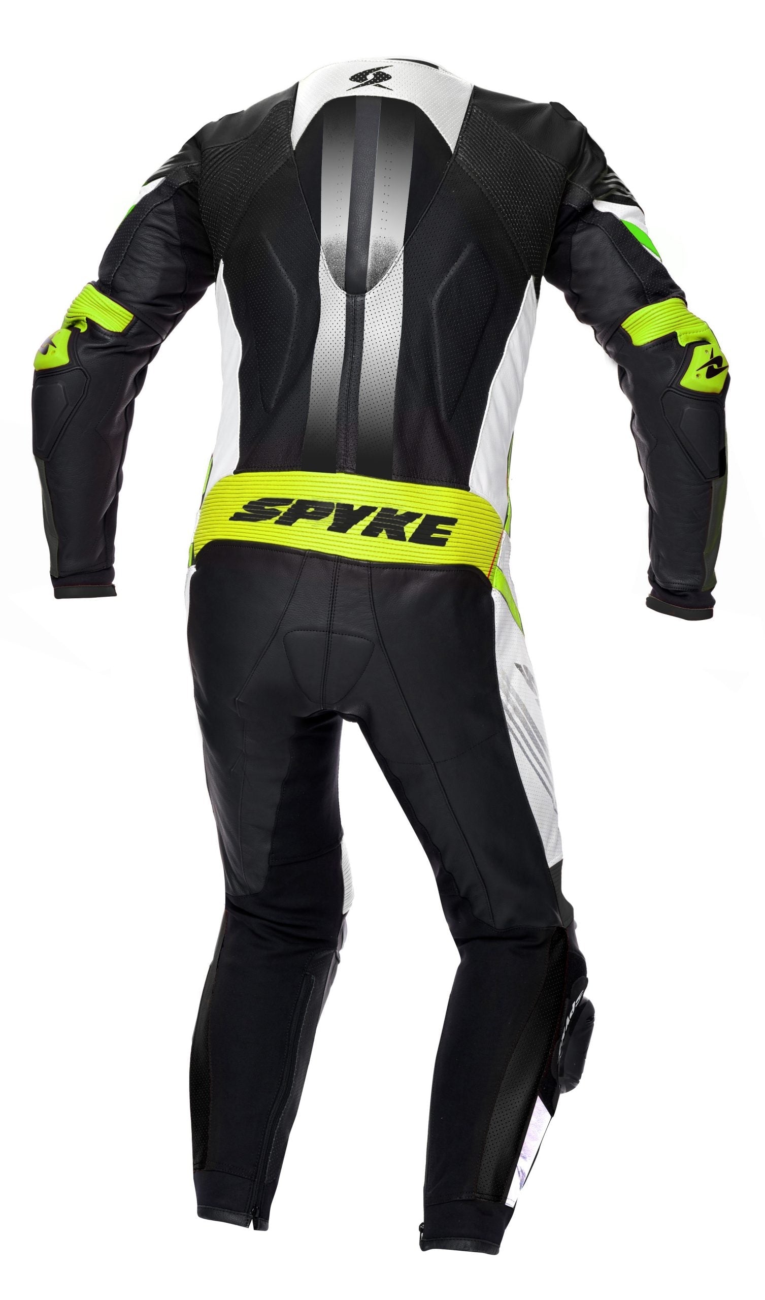  SPYKE - ESTORIL RACE 1PC SUIT BLACK/WHITE/FLUO YELLOW - SECURTEX MOTOR SL (t/a MaximoMoto)
