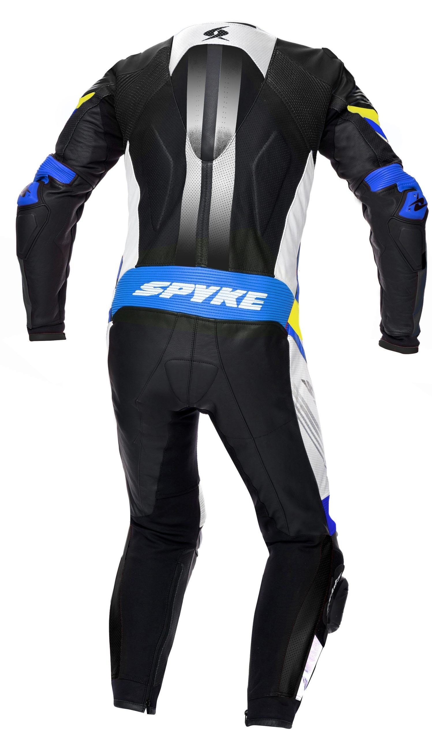  SPYKE - ESTORIL RACE 1PC SUIT BLACK/WHITE/FLUO YELLOW/BLUE - SECURTEX MOTOR SL (t/a MaximoMoto)