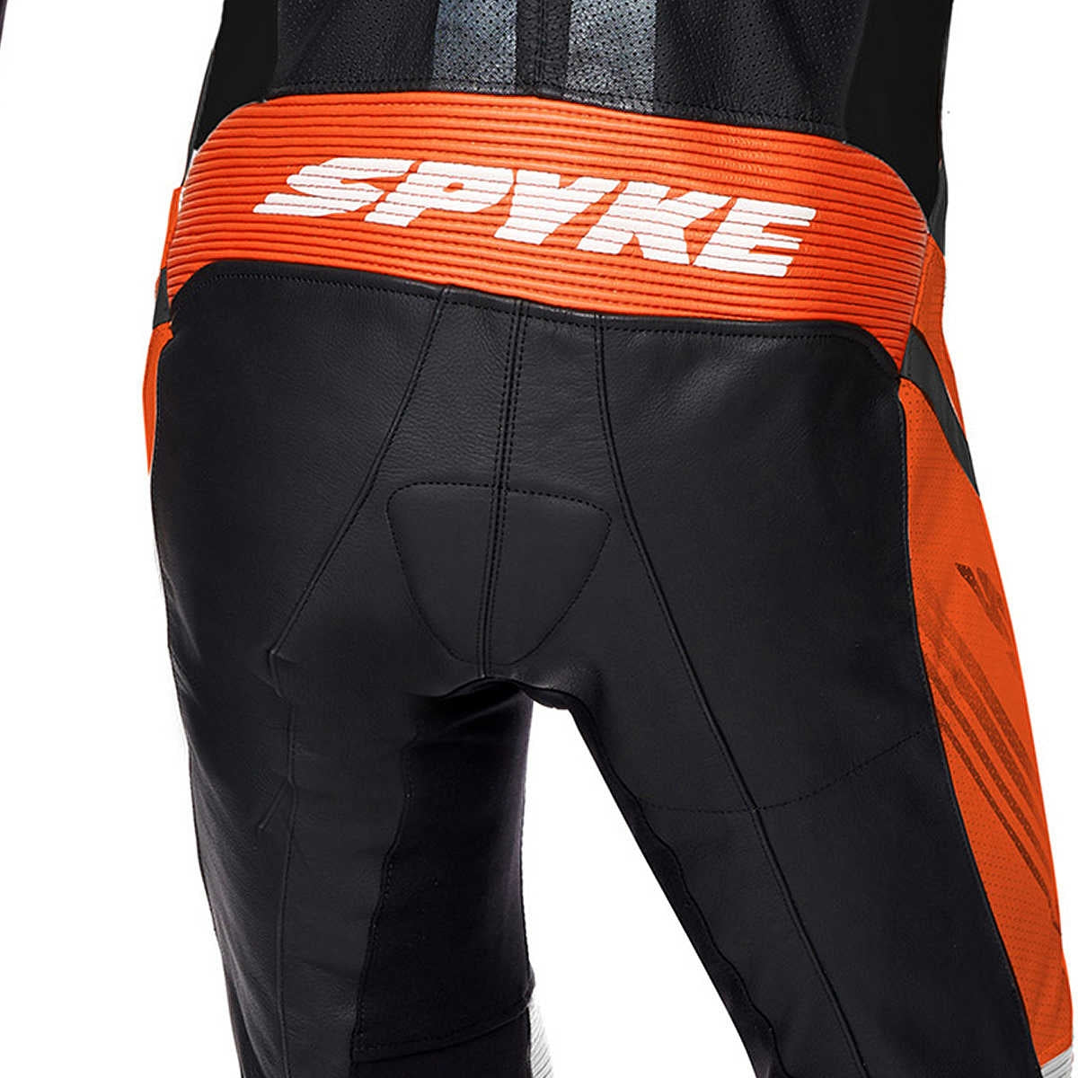  SPYKE - ESTORIL RACE 1PC SUIT BLACK/WHITE/ORANGE - SECURTEX MOTOR SL (t/a MaximoMoto)