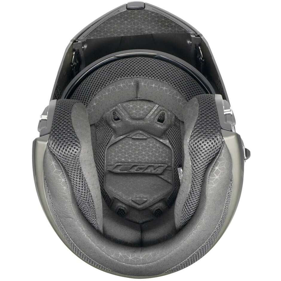 CGM - 568S BER SPORT Modular Casco Bianco Blu