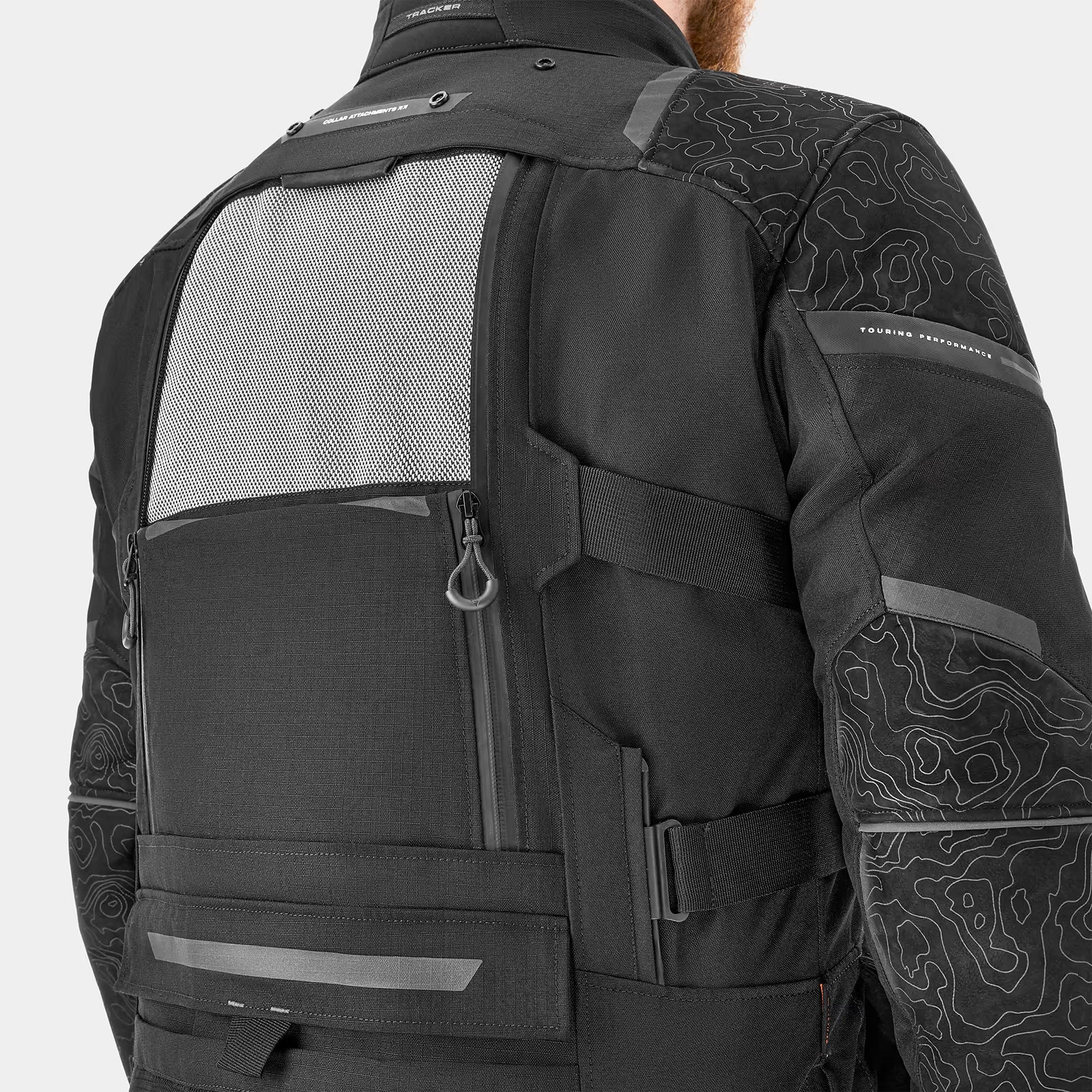 SHIMA TRACKER MEN MOTORCYCLE TOURING JACKET BLACK