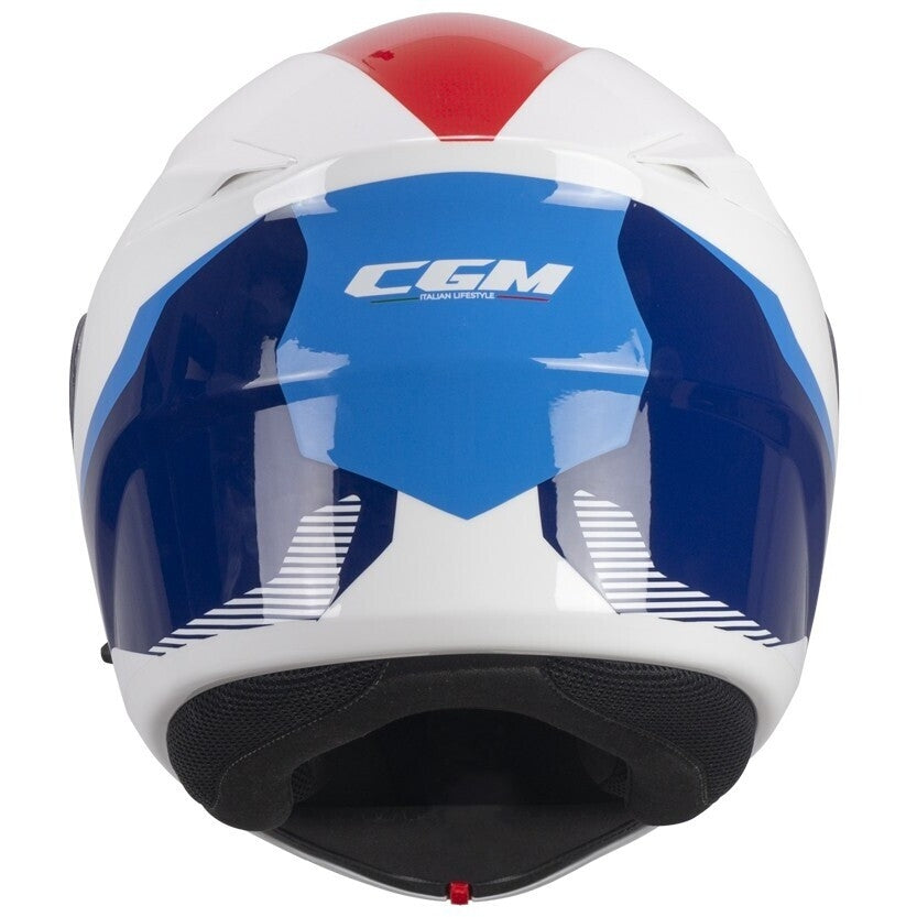 CGM - 568S BER SPORT Modular Casco Bianco Blu