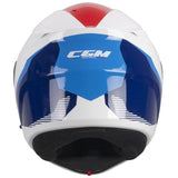 CGM - 568S BER SPORT Modular Casco Bianco Blu