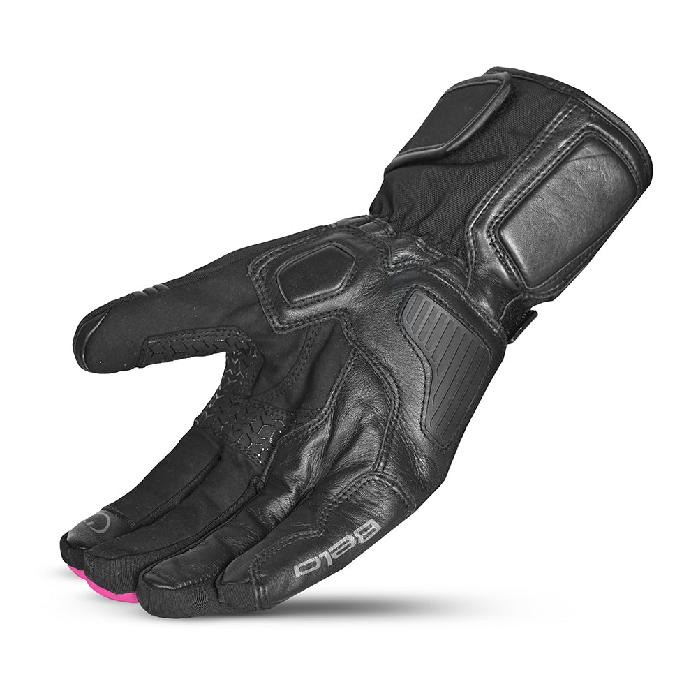  BELA - Ice Winter WP Lady Leather Glove Black/Pink - SECURTEX MOTOR SL (t/a MaximoMoto)