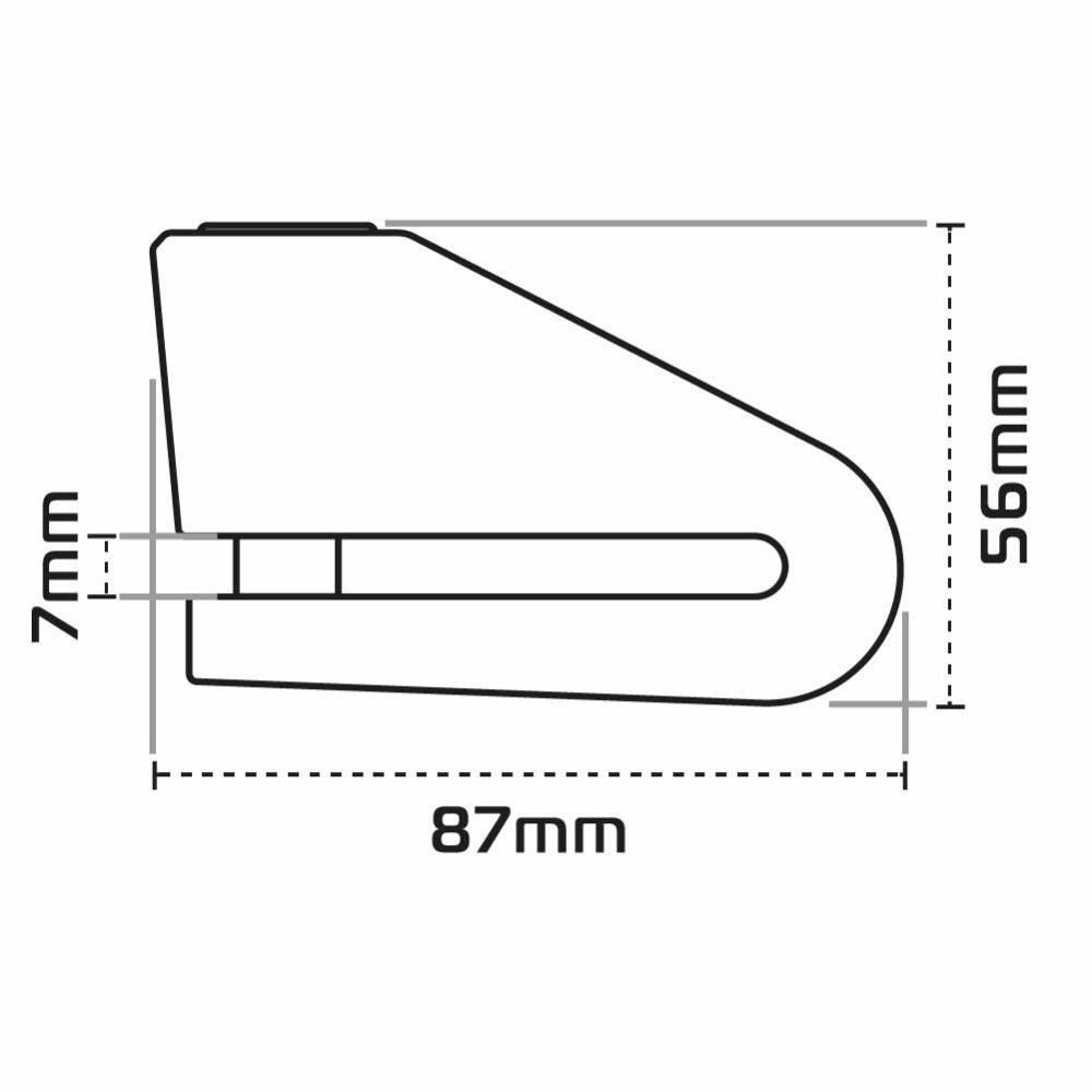 Oxford Alpha XD14 Disc Lock Black Motorcycle & Scooter Security - MaximomotoUK