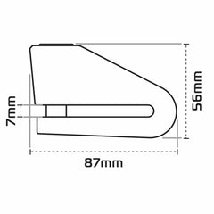 Oxford Alpha XD14 Disc Lock Black Motorcycle & Scooter Security - MaximomotoUK