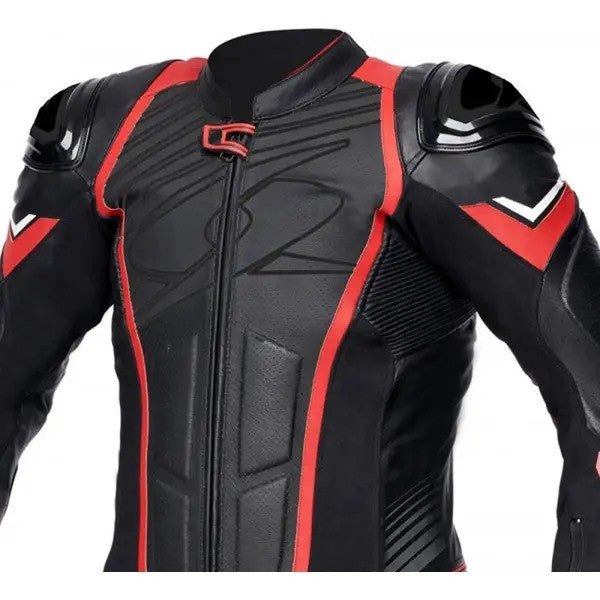  SPYKE - ARAGON RACE 1PC SUIT BLACK/FLUO RED - SECURTEX MOTOR SL (t/a MaximoMoto)