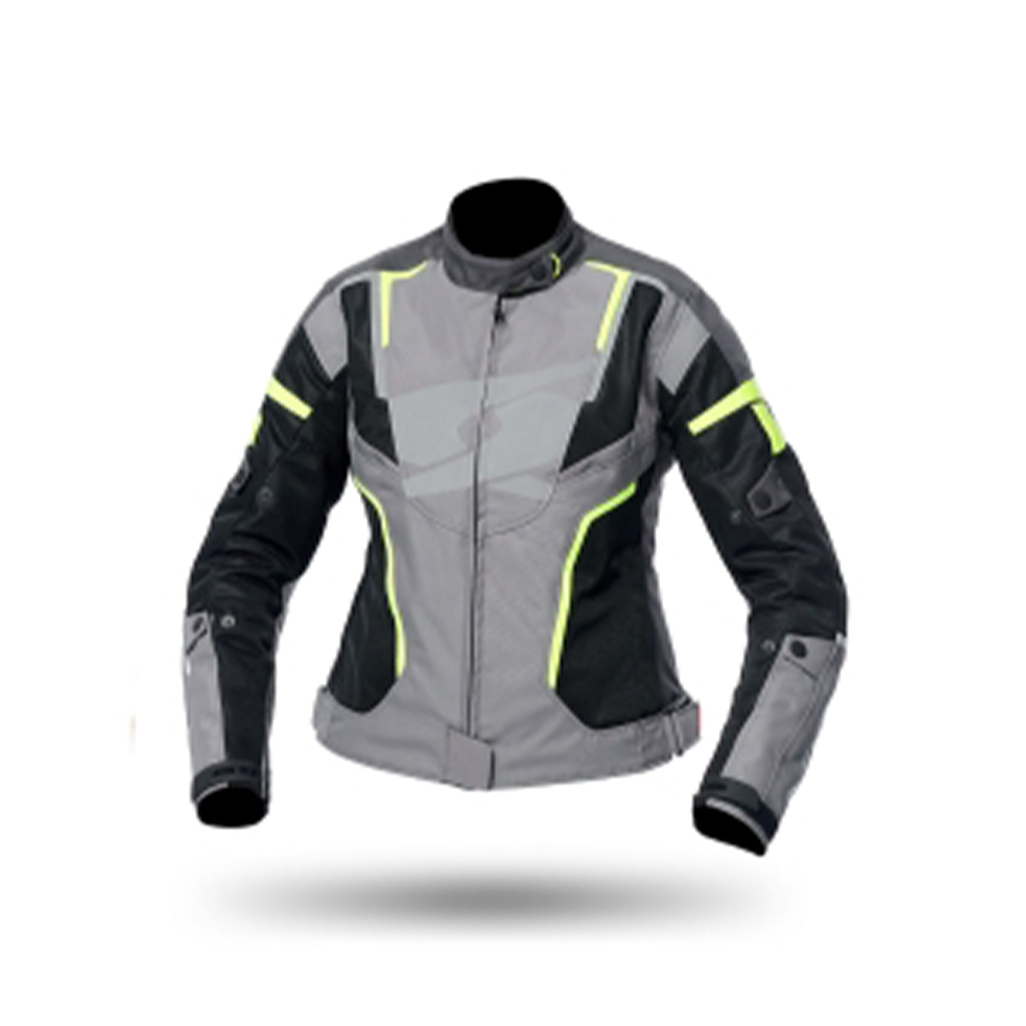  SPYKE - AIRMASTER LADY JACKET BLACK/GRAY/FLUOYELLOW - SECURTEX MOTOR SL (t/a MaximoMoto)