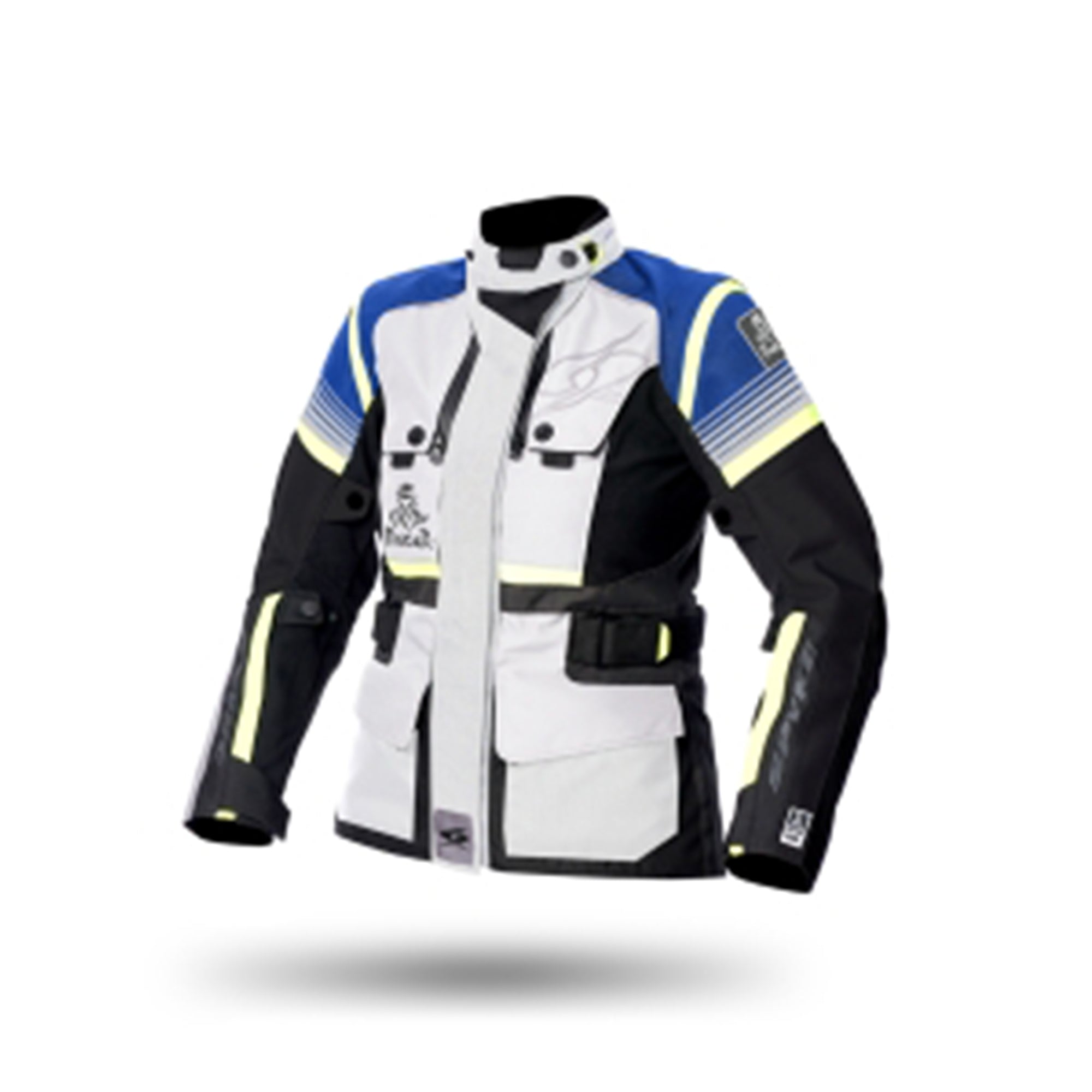 SPYKE Equator Dry Techno Lady Jacket Grey/Blue/Yellow - SECURTEX MOTOR SL (t/a MaximoMoto)