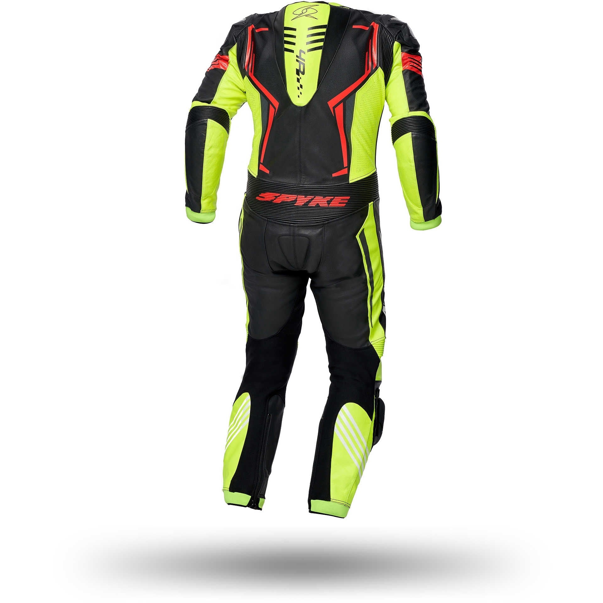 SPYKE - ASSEN RACE 2.0 1PC SUIT BLK/YELLOW FLUO/RED FLUO - SECURTEX MOTOR SL (t/a MaximoMoto)